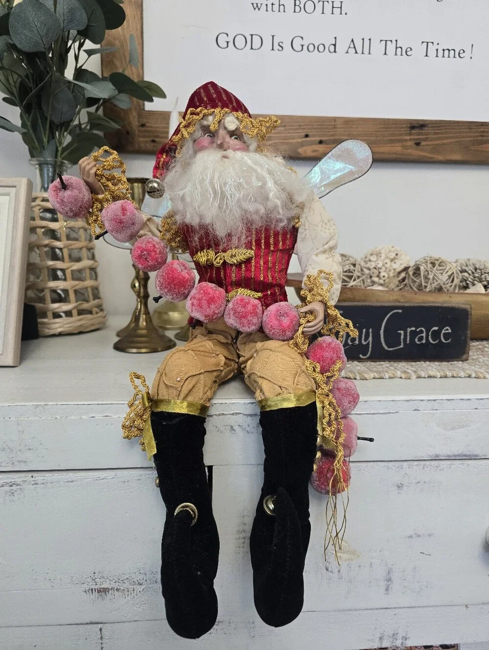 Mark Roberts Limited Edition Christmas Santa Fairy Collectible Holiday Decor